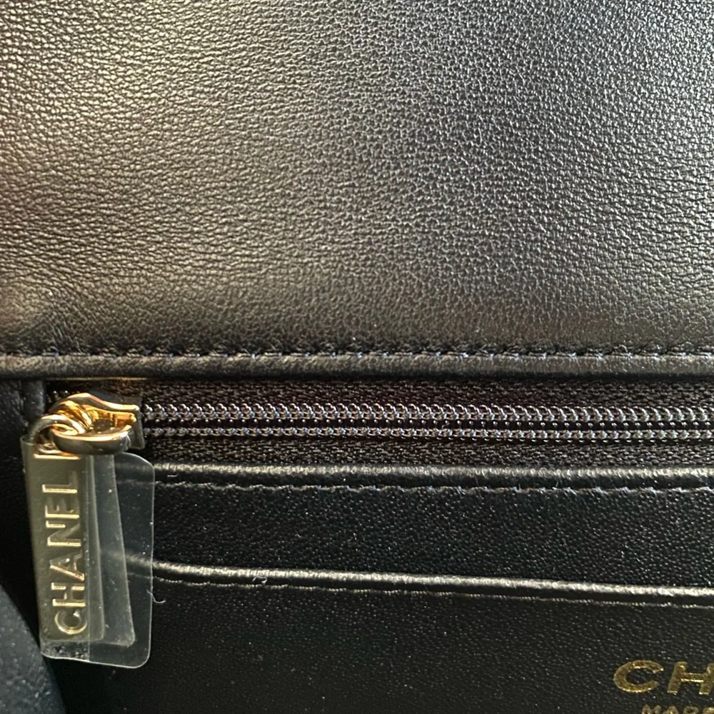 FULL SET - CHANEL Mini Rectangular Bag with Top Handle (with Champagne Gold HW) - Picture 13 of 16